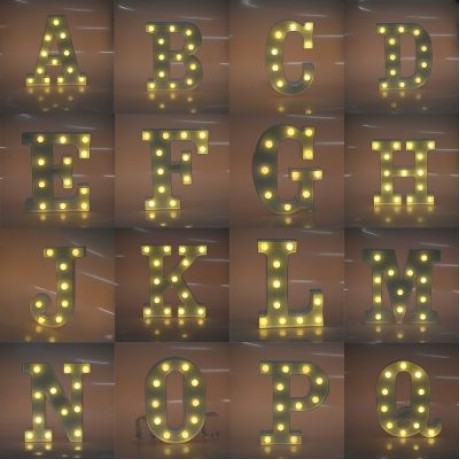 Creative 3D Marquee Letter Symbol LED Night Light (GREEN)