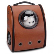 BREATHABLE GROMMET SPACE CAPSULE BACKPACK (BROWN)