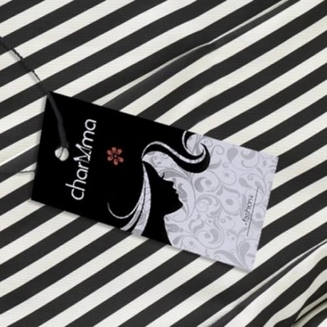 TURN-DOWN COLLAR LONG SLEEVE STRIPED POCKET WOMEN SUIT (BLACK)