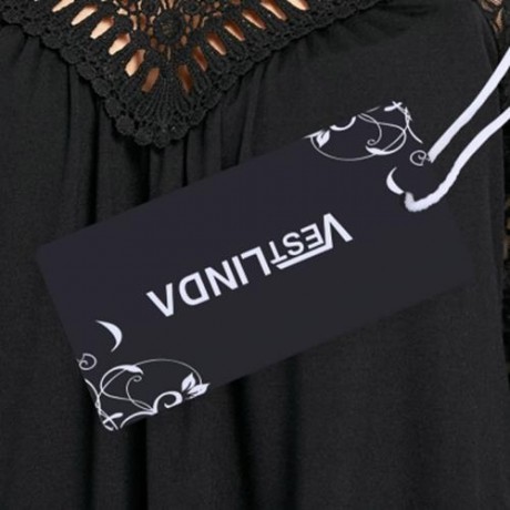 PLUS SIZE LACE TRIM COLD SHOULDER TOP (BLACK)