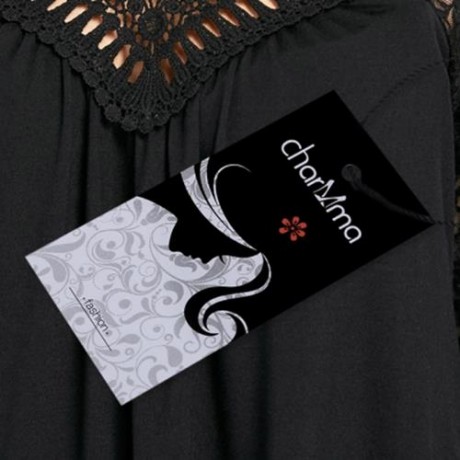 PLUS SIZE LACE TRIM COLD SHOULDER TOP (BLACK)