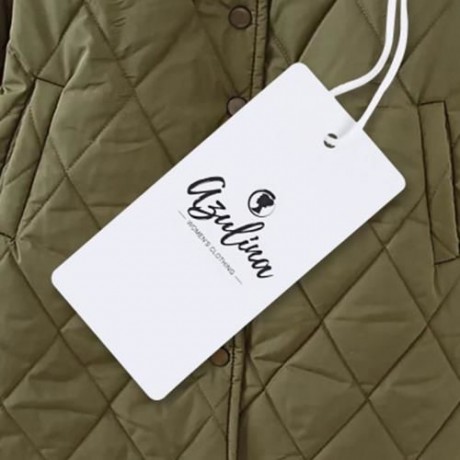 TRENDY ROUND COLLAR LONG SLEEVE POCKET WOMEN COAT (BLACK)