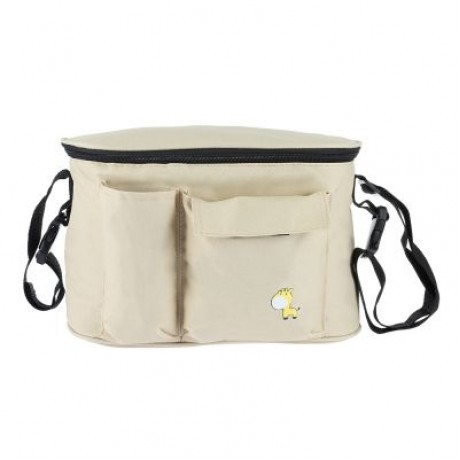 Multi-functional Baby Stroller Storage Mummy Bag (BEIGE)