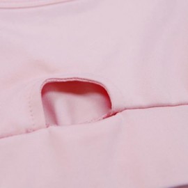 FEMALE YOGA SUIT SHORT HOLLOW OUT CAMISOLE LONG LEGGINGS (PINK)