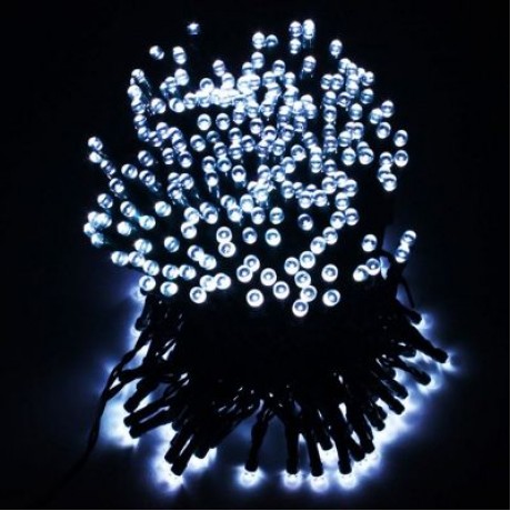 Solar Powered 12M 100 LEDs Light Strip (WHITE)