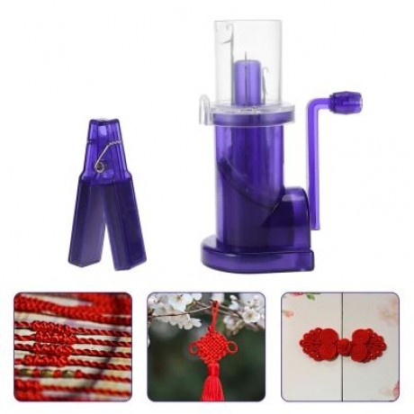 Hand Operated Easy Knitting Tool Wool Weaver Machine (PURPLE)