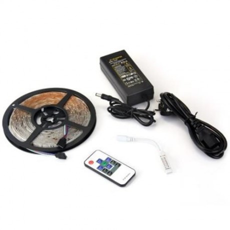 5M 300 SMD 3528 LEDS DIY STRIP LIGHT 24W RF WIRELESS CONTROL RGB RIBBON LAMP KIT (RGB COLO