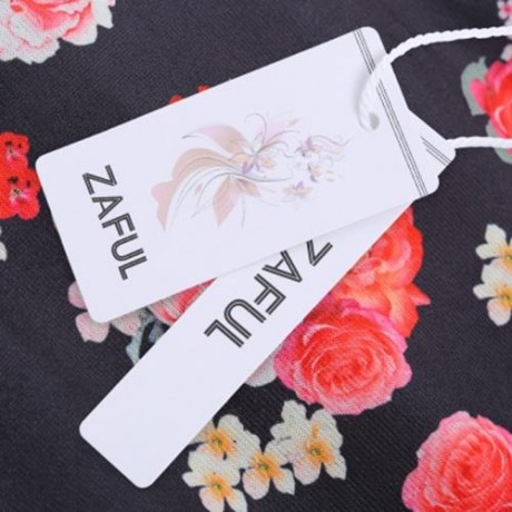 STYLISH HOODED LONG SLEEVE STRIPED PRINT WOMEN HOODIE (FLORAL)
