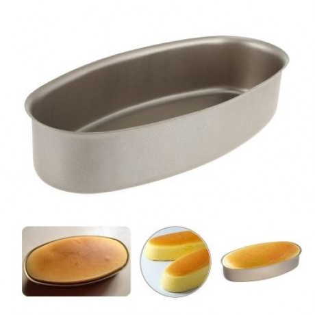 Carbon Steel Oval Shape Cheese Cake Mold (GOLDEN)