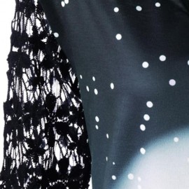 CHRISTMAS PLUS SIZE LACE YOKE TUNIC TOP (BLACK)