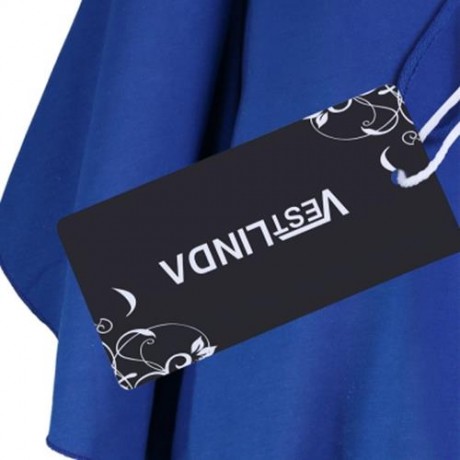 LONG FLARE SLEEVE PLUS SIZE HIGH LOW HOODIE (BLUE)