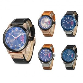 CURREN 8284 MALE QUARTZ WATCH (BROWN   GOLDEN)