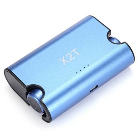 MINI X2T WIRELESS IN-EAR DOUBLE BLUETOOTH HEADSET (BLUE)