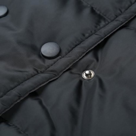 TRENDY HOODED LONG SLEEVE POCKET WOMEN COAT (BLACK)