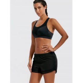 PADDED CRISS CROSS STRAPPY SPORTS BRA (BLACK)