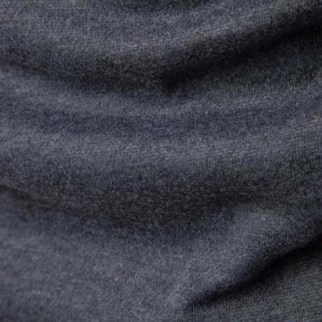 HOODED COLOR BLOCK PANEL FLEECE ZIP UP HOODIE (LIGHT GRAY)