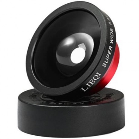 LIEQI LQ - 002 MULTI-COATING GLASS MACRO 0.4X 140 DEGREE SUPER WIDE ANGLE LENS FOR SMARTPH