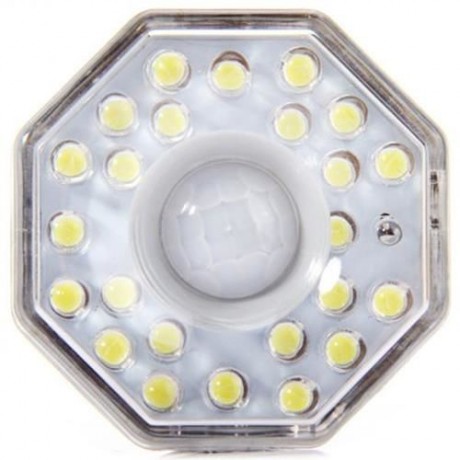 AL101 AUTO PIR E27 BASE 3W LAMP INFRARED HUMAN BODY SENSOR 24 LEDS LIGHT (WHITE)