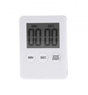 Magnetic LCD Digital Kitchen Timer Cooking Tool (WHITE)