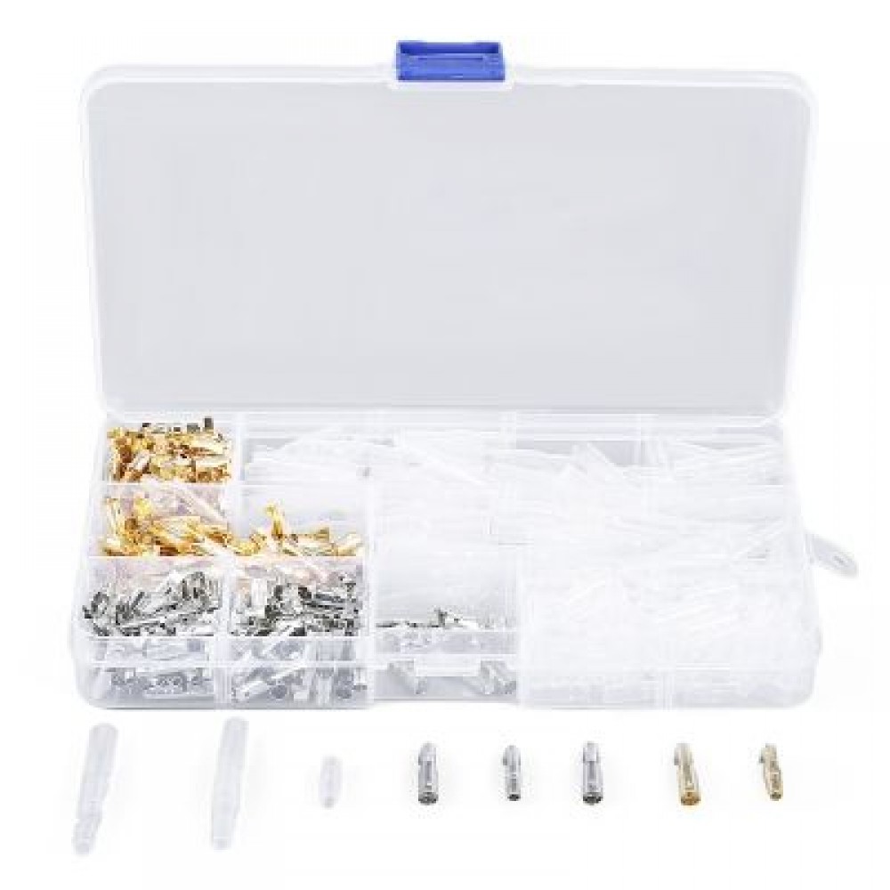 100 Set Motorcycle Bullet Connectors with Insulation Covers (YELLOW AND SILVER)