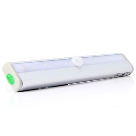 L0406 INFRARED INDUCTION SENSOR 10 LEDS LIGHT AUTO PIR LAMP (WARM WHITE LIGHT)