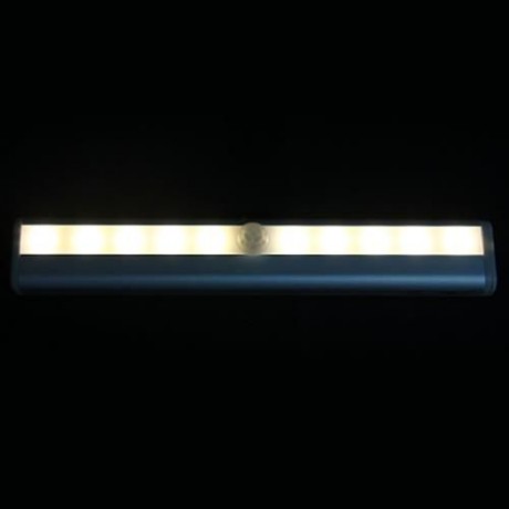 L0406 INFRARED INDUCTION SENSOR 10 LEDS LIGHT AUTO PIR LAMP (WARM WHITE LIGHT)