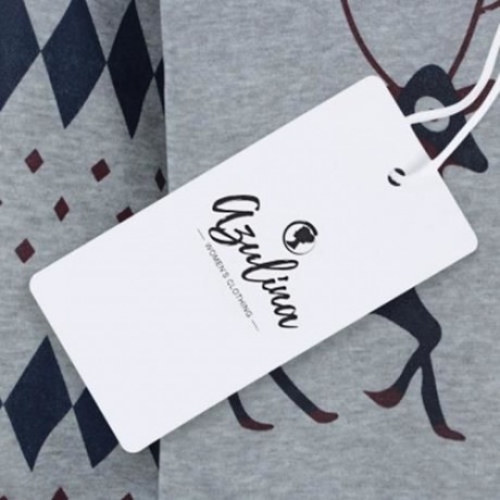 FEMALE CUTE PRINT SPORTS SWEATSHIRT SET LOOSE FLEECED PANTS (GRAY)