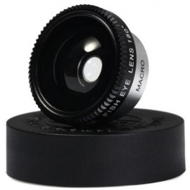 LIEQI LQ - 003 MULTI-COATING GLASS 3-IN-1 FISHEYE MACRO 0.4X SUPER WIDE ANGLE LENS FOR SMA