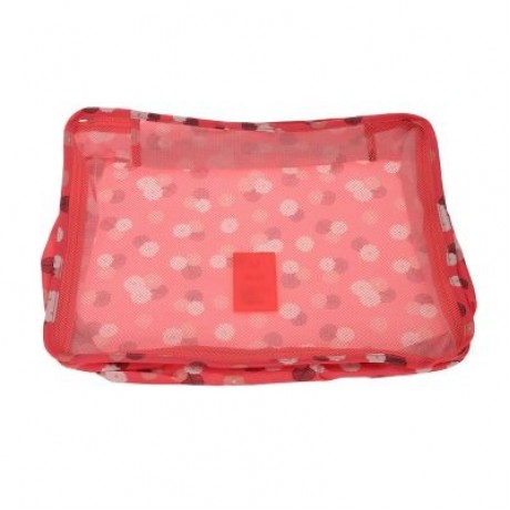6 in 1 Storage Bags Journey Organizer for Outdoor Traveling (WATERMELON RED)