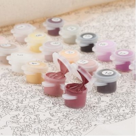 DIY Park Oil Painting Art Wall Home Decoration (MULTI)