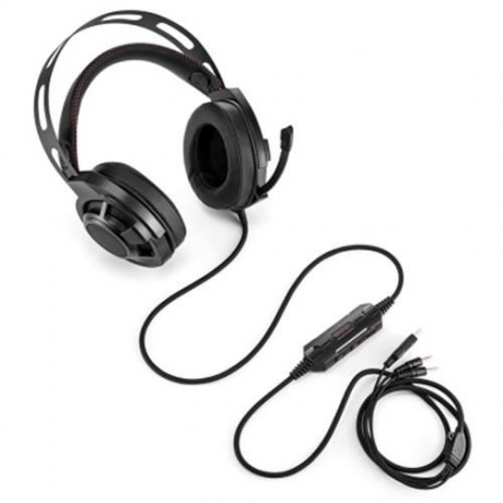 ONIKUMA M190 STEREO GAMING HEADSET 2.0M CABLE LED LIGHT (BLACK)