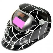 COBWEB DESIGN AUTOMATIC VARIABLE LIGHT ELECTRIC WELDING PROTECTIVE MASK (BLACK)