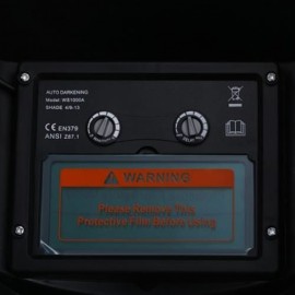 SOLAR ENERGY AUTOMATIC CHANGEABLE LIGHT ELECTRIC WELDING PROTECTIVE HELMET WITH HERO CHARA