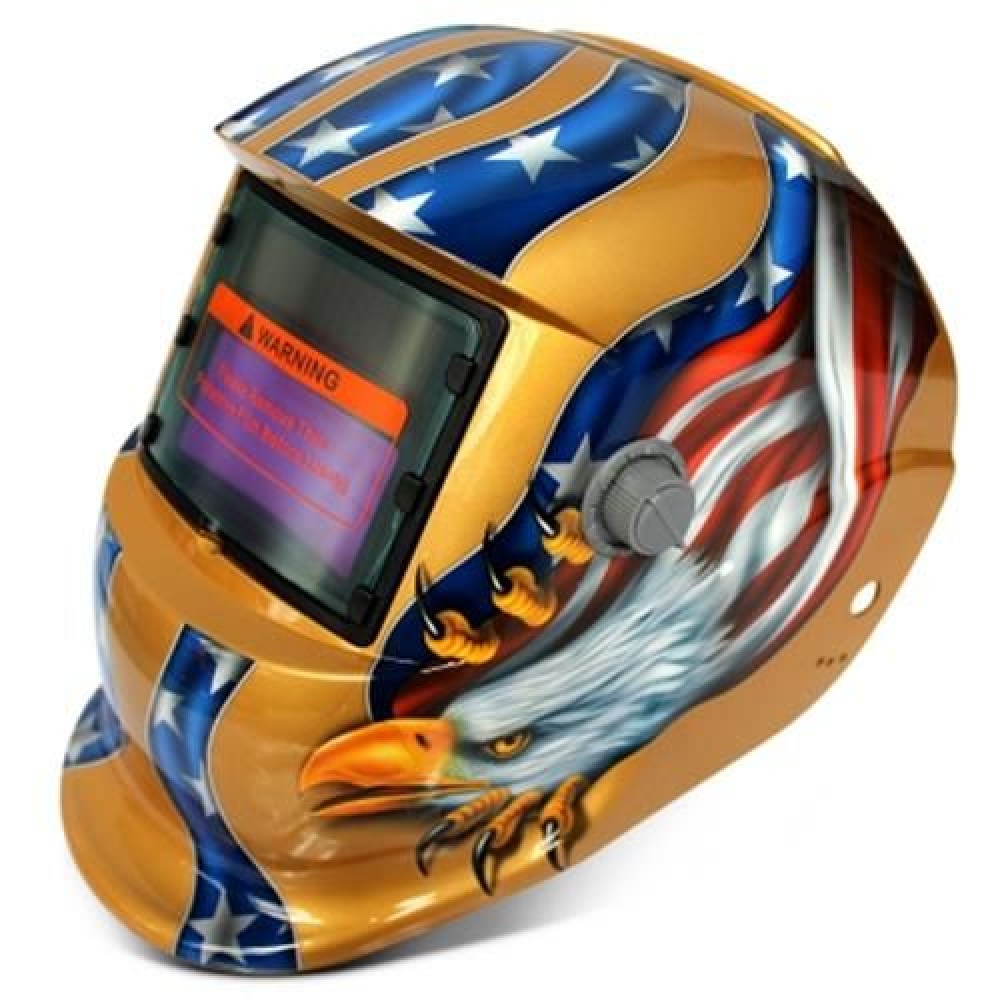 SOLAR ENERGY AUTOMATIC CHANGEABLE LIGHT ELECTRIC WELDING PROTECTIVE HELMET WITH EAGLE PATT SOLAR ENERGY AUTOMATIC CHANGEABLE LIGHT ELECTRIC WELDING PROTECTIVE HELMET WITH EAGLE PATT