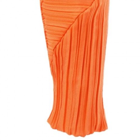 THANKSGIVING PLEATED PLUS SIZE CHICKEN DRUMSTICKS PANTS (ORANGE)