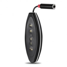 CJX601 MULTICOLOR PORTABLE IPX8 WATERPROOF MP3 PLAYER (BLACK)