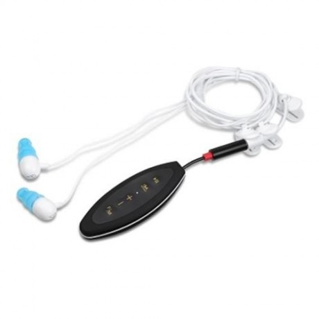 CJX601 MULTICOLOR PORTABLE IPX8 WATERPROOF MP3 PLAYER (BLACK)