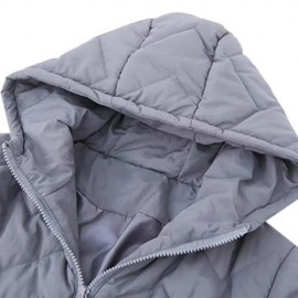 TRENDY HOODED LONG SLEEVE ZIPPER POCKET WOMEN COAT (GRAY)