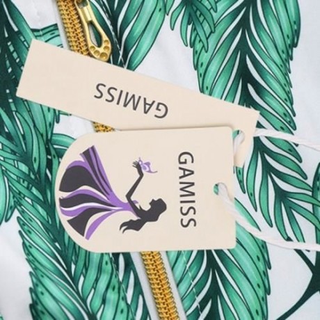 TROPICAL LEAVES PRINT PUSH UP BIKINI SET (GREEN)