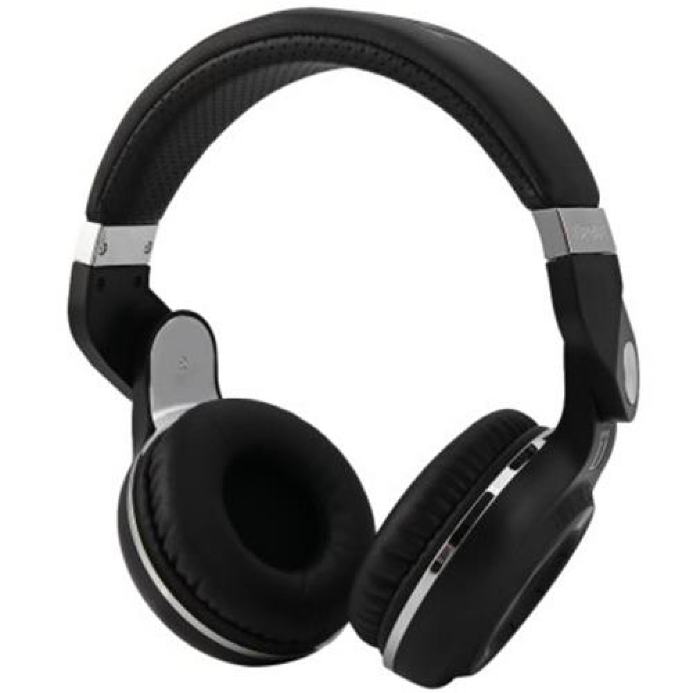 BLUEDIO T2  WIRELESS BLUETOOTH 4.1 HEADPHONE SUPPORT TF CARD FM (BLACK)