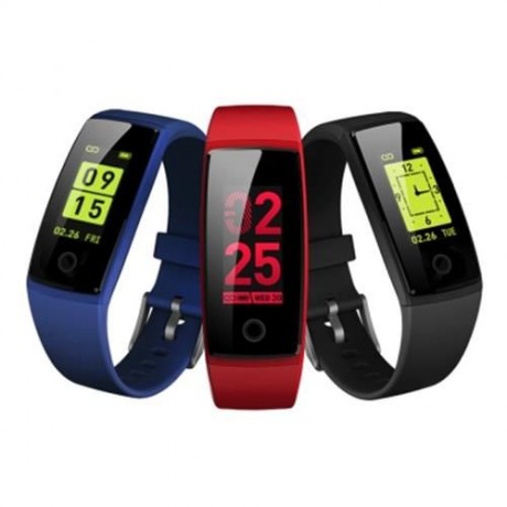 V10 BLUETOOTH 4.0 HEART RATE FATIGUE MEASURE SMART WRISTBAND  (RED)
