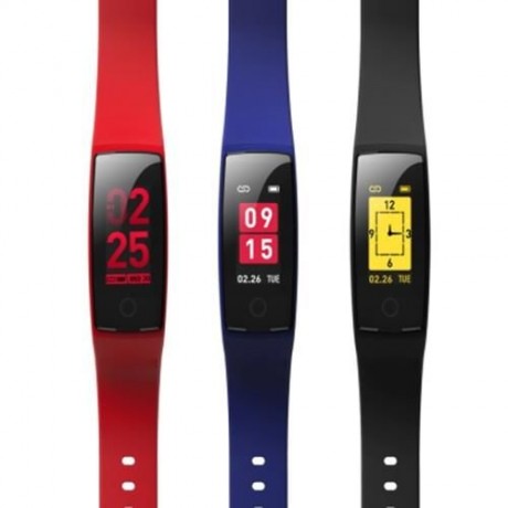 V10 BLUETOOTH 4.0 HEART RATE FATIGUE MEASURE SMART WRISTBAND  (RED)