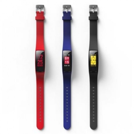 V10 BLUETOOTH 4.0 HEART RATE FATIGUE MEASURE SMART WRISTBAND  (RED)