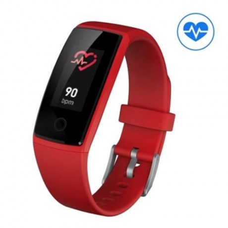 V10 BLUETOOTH 4.0 HEART RATE FATIGUE MEASURE SMART WRISTBAND  (RED)