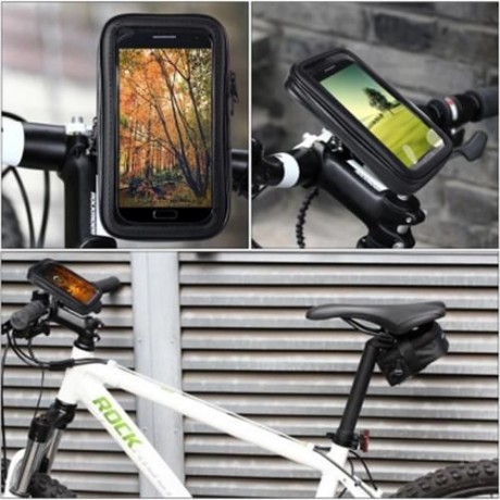 WATERPROOF ROTATING BICYCLE BIKE MOUNT HANDLE BAR HOLDER CASE FOR IPHONE 6 PLUS SAMSUNG GA