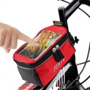 JOYTU BICYCLE 5.5 INCH TOUCH SCREEN PHONE SADDLE BAG (RED)
