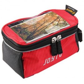 JOYTU BICYCLE 5.5 INCH TOUCH SCREEN PHONE SADDLE BAG (RED)