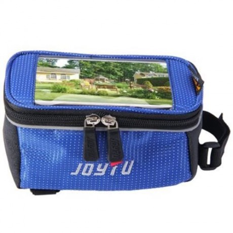 JOYTU BICYCLE 5.5 INCH TOUCH SCREEN PHONE SADDLE BAG (BLUE)