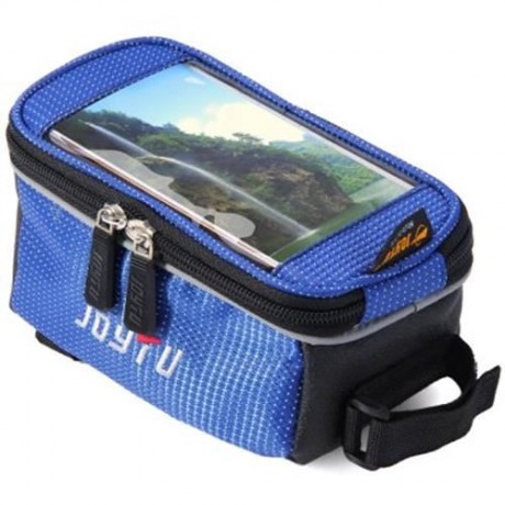 JOYTU BICYCLE 5.5 INCH TOUCH SCREEN PHONE SADDLE BAG (BLUE)