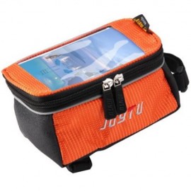 JOYTU BICYCLE 5.5 INCH TOUCH SCREEN PHONE SADDLE BAG (ORANGE)